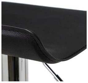 Čierne čalúnené barové stoličky v súprave s nastaviteľnou výškou 2 ks (výška sedadla 63 cm) – Casa Selección