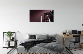 Obraz canvas Maroon biele víno 125x50 cm