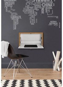 Biely nástenný vyklápací stôl Woodman Brenta