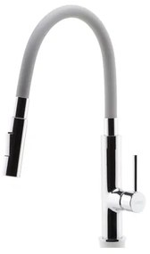 FERRO - Drezová batéria s flexibilným ramienkom lesklý chróm/šedá