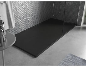 Mexen Amon, SMC obdĺžniková sprchová vanička 150 x 90 cm, čierna, 4F709015