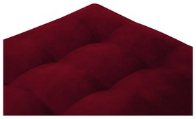 Červená zamatová podnožka Milo Casa Santo