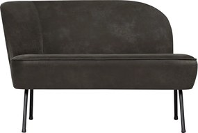 BePureHome Vogue kožené malé sedačky - Čierna, Ľavá