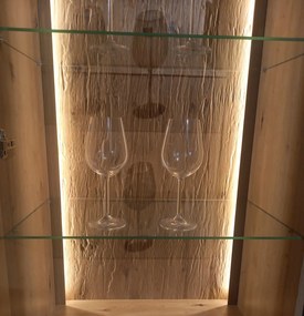 Obývacia stena Bolus, dub artisan, s osvetlením