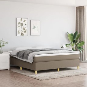 Posteľný rám boxspring s matracom sivohned 180x200 cm látka 3144542