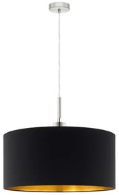 Eglo - LED Luster na lanku TUNJA 1xE27/60W/230V čierna