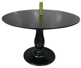 (1020) BLACK CIRCLE - Jedálenský stôl guľatý čierny