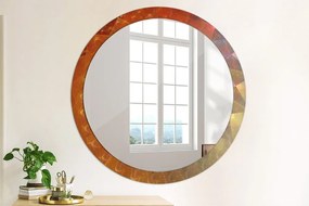 Okrúhle ozdobné zrkadlo na stenu Špirálová abstrakcia fi 100 cm