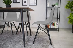 Set jedálenských stoličiek OSAKA sivé (čierne nohy) 4ks