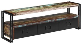 vidaXL Skrinka na TV recyklovaný masív 120x30x40 cm