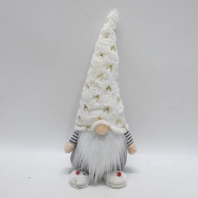 Škriatok sivobiely 21x17x48 cm