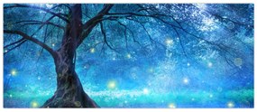 Obraz - Mystický les (120x50 cm)