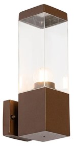 Moderná vonkajšia nástenná lampa hrdzavohnedá IP44 - Malios