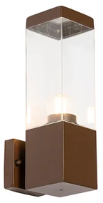 Moderná vonkajšia nástenná lampa hrdzavohnedá IP44 - Malios