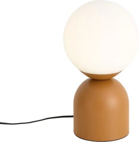 Hotel Chic Stolná lampa oranžová s opálovým sklom - Pallon Trend