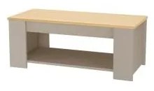 Konferenčný stolík s doskou v dubovom dekore v sivo-prírodnej farbe 105x47 cm Emerald – Støraa