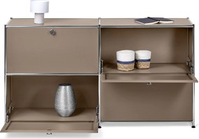 Kovová odkladacia skrinka »CN3« so 4 výklopnými priečinkami