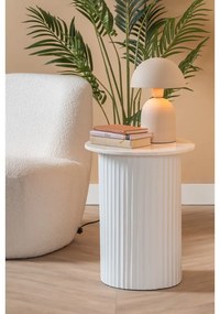 Mramorový okrúhly odkladací stolík ø 50 cm Luscious – Leitmotiv