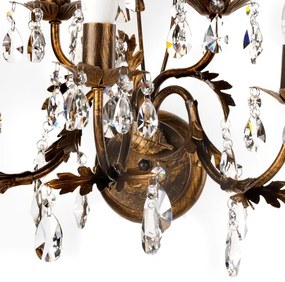 ONLI - Nástenné svietidlo TERESA 5xE14/6W/230V bronzová