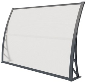 Hliníkový vchodový prístrešok BestBerg BBDA-H15 / 100 x 150 cm / sivý
