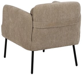 Béžové ženilkové kreslo Bind – Ixia