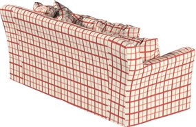 Poťah na sedačku Tomelilla (pre 3 osoby) farba produktu červená látka vzorované