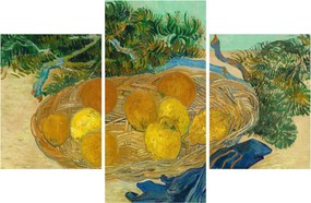 Obraz - Vincent van Gogh, Still Life of  Oranges and Lemons with  Blue Gloves, reprodukcia (90x60 cm)