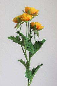 Žltý umelý ranunculus 61cm