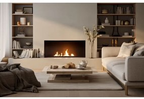 InFire - Vstavaný BIO krb 7,5x60 cm 3,5kW čierna