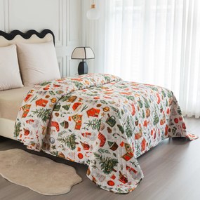 Prehoz na posteľ FESTIVE MAGIC, farebný Rozmer: 170 x 210 cm