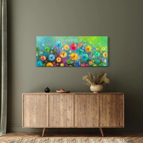 Obraz - Abstraktné kvety (120x50 cm)