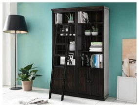 Hnedá knižnica z borovicového dreva 148x223 cm Anita – Støraa