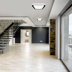 Stropné LED svietidlo Quadro, 1x LED 38w, 3000-6000k, b, s ovládačom