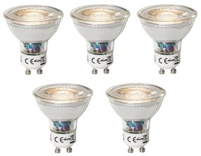 Sada 5 ks GU10 dimbare LED lamp 3W 200 lm 3000K