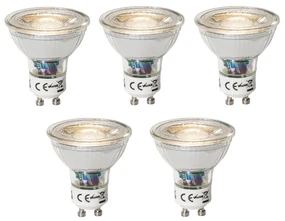 Sada 5 ks GU10 dimbare LED lamp 3W 200 lm 3000K