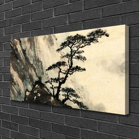 Obraz Canvas Maľovaný strom umenie 120x60 cm