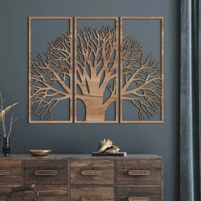 DUBLEZ | Viacdielny obraz na stenu - Strom z dreva