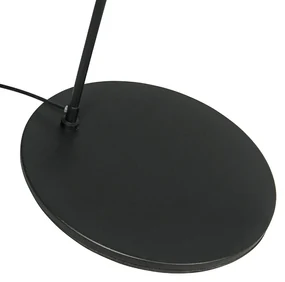 Inteligentná moderná oblúková stojaca lampa čierna vrátane A60 Wifi - Vinossa