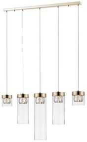 Zuma Line P0389-05E-F7AC - Krištáľový luster na lanku GEM 5xG9/28W/230V