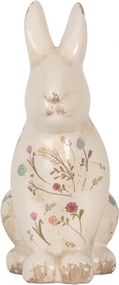 Keramická dekorácia králik s kvietkami Floral Cartoon L - 16*12*28 cm