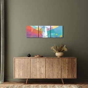 Obraz - Strážca kvetov (s hodinami) (90x30 cm)