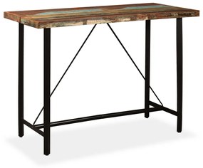 Barový stôl, recyklovaný masív 150x70x107 cm
