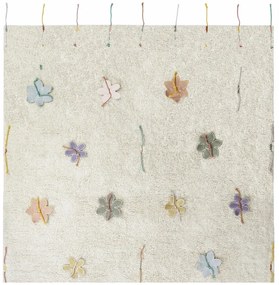 Krémový bavlnený detský hrací koberec 120x160 cm Wildflowers – Lorena Canals