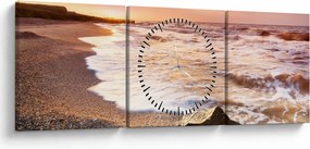 Obraz - More (s hodinami) (90x30 cm)