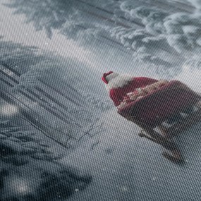 Vianočný obraz rozprávkový santa v lese