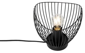 Moderná stolná lampa čierna 20 cm - Pua