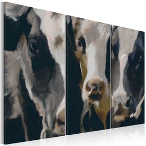 Artgeist Obraz - Piebald cow Veľkosť: 120x80, Verzia: Premium Print