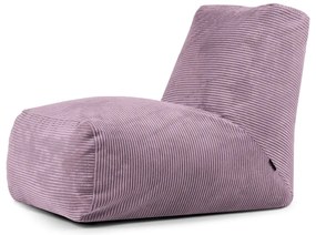 Fialový menčestrový sedací vak Tube – SLOWDOWN