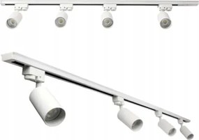 LED koľajnica 2m + 4x GU10 bodové žiarovky - sada
