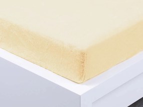 XPOSE® Mikroplyšová plachta Exclusive - vanilková 120x200 cm